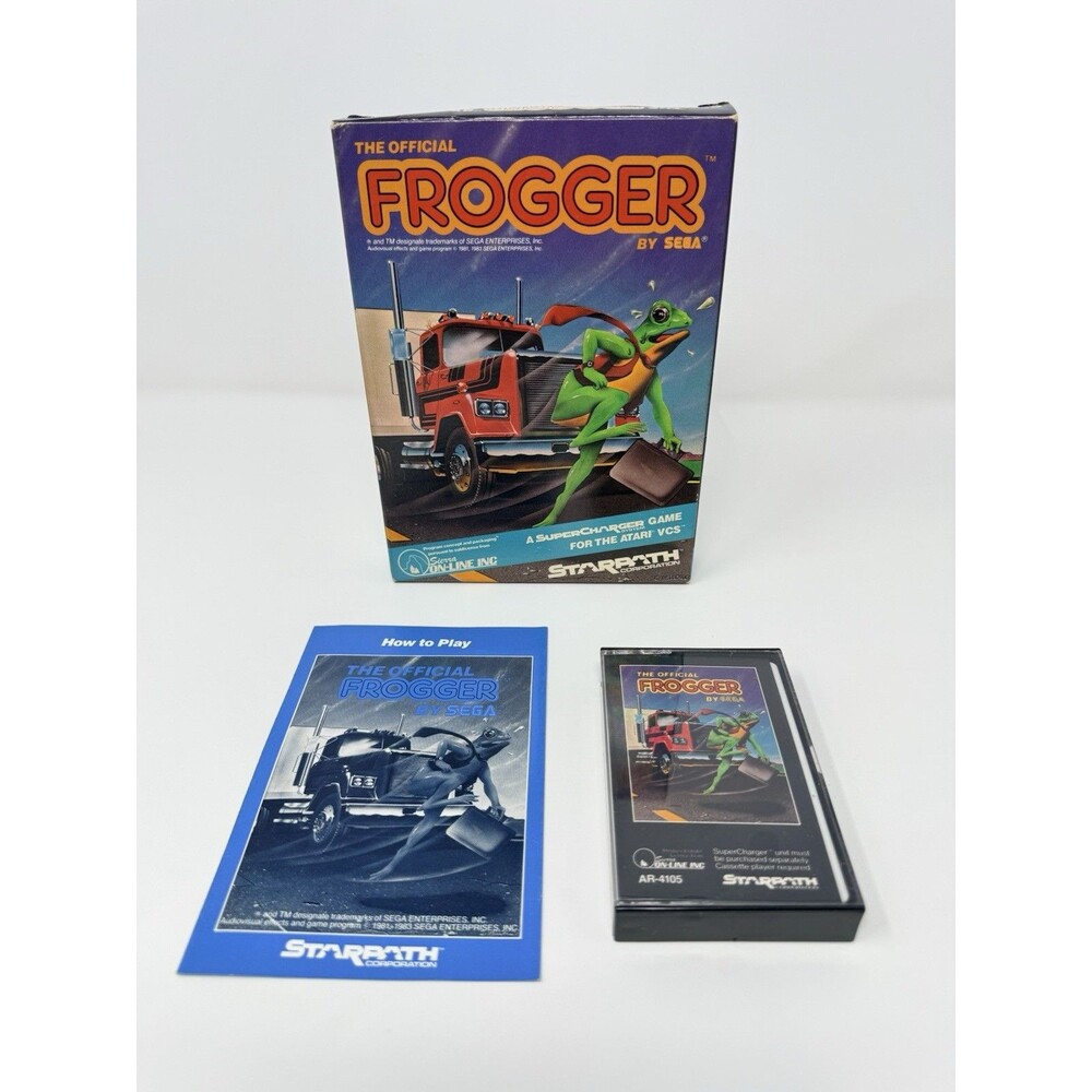 Frogger Atari 2600 Starpath Supercharger Arcadia Sega Complete CIB Tested
